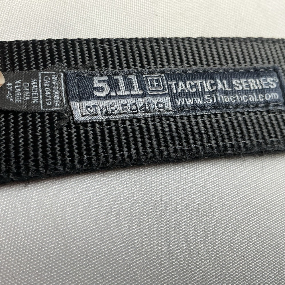 5.11 511 Tactical 1.5" Trainer Belt Black Metal Buckle Mens XL 40-42" Nylon - Picture 3 of 11